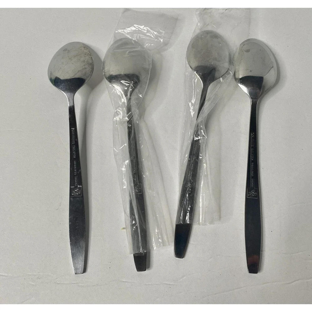 Orleans Silver ORL46 Stainless Korea Lot of 4 Spoons Replacements